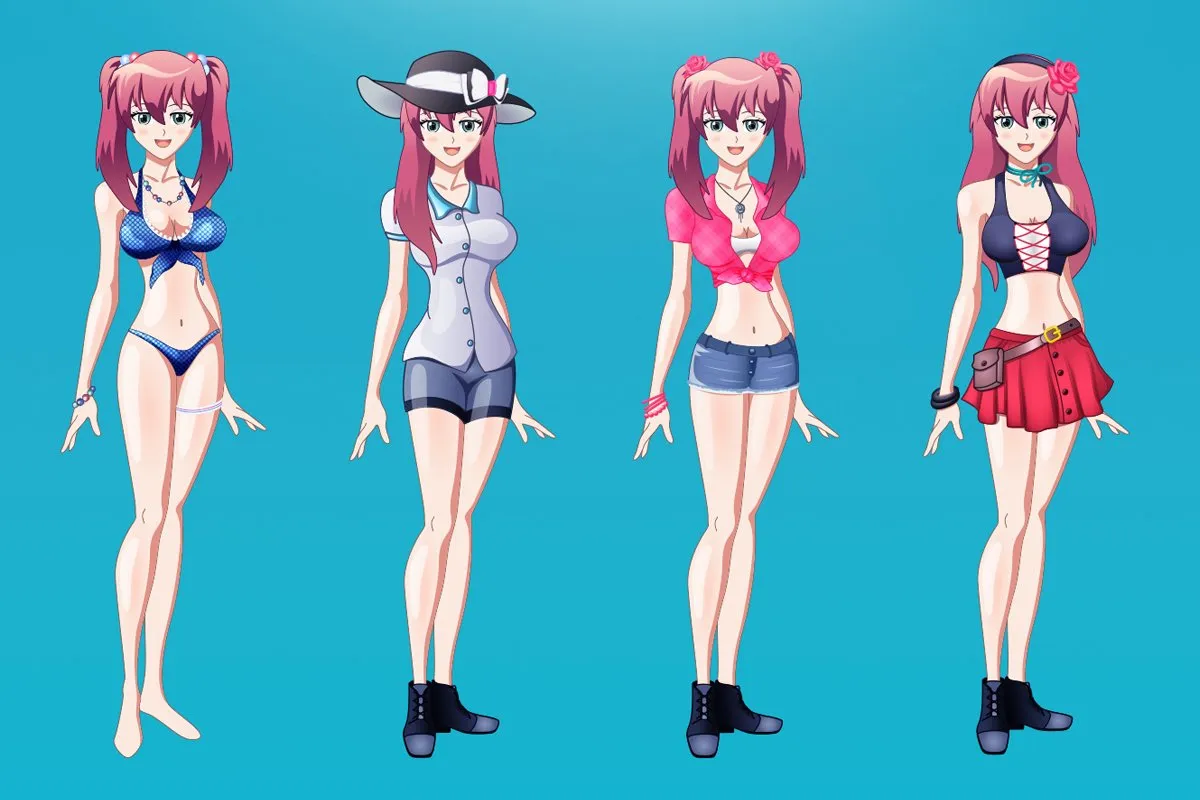 manga girls-char